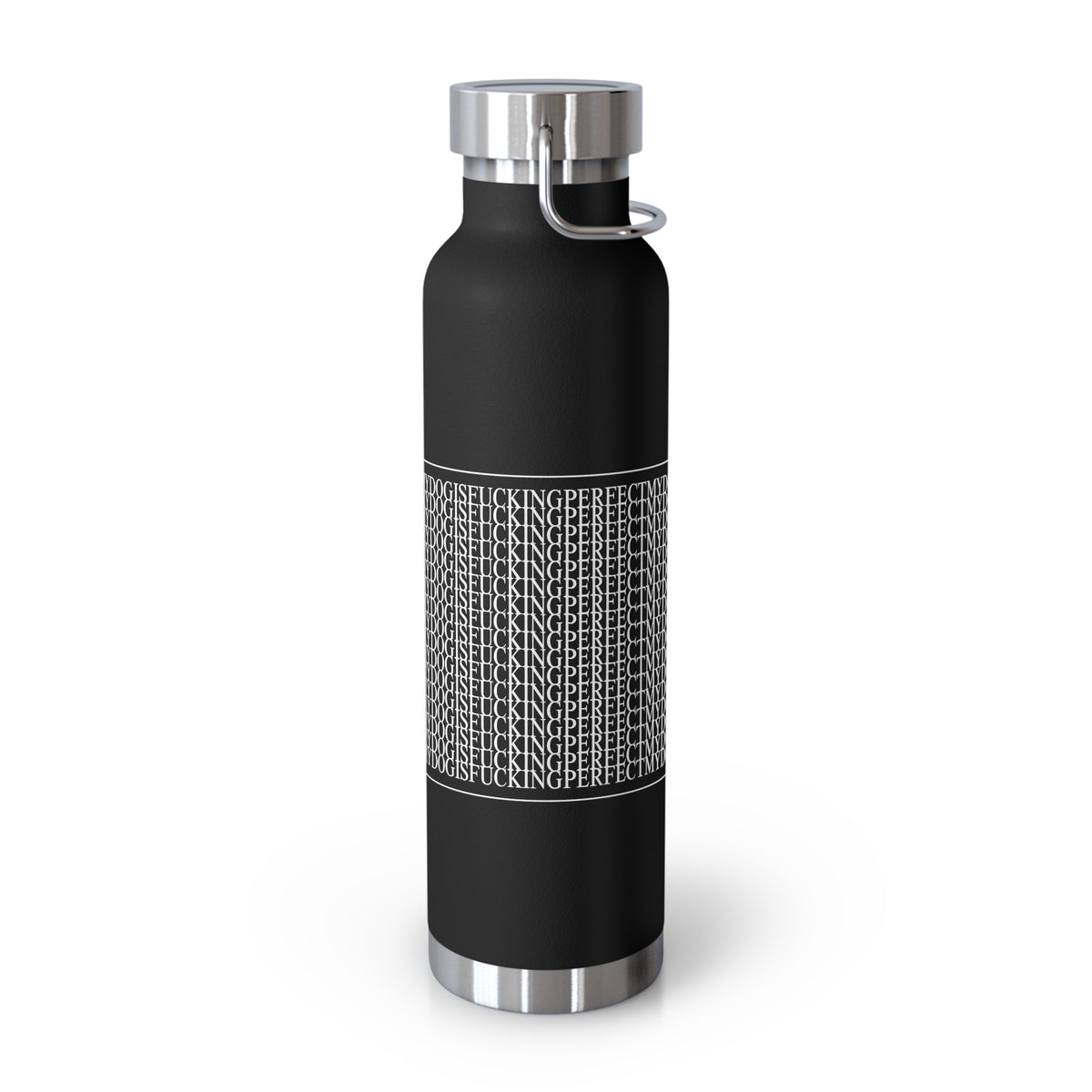 Hidden Message Water Bottle | Black