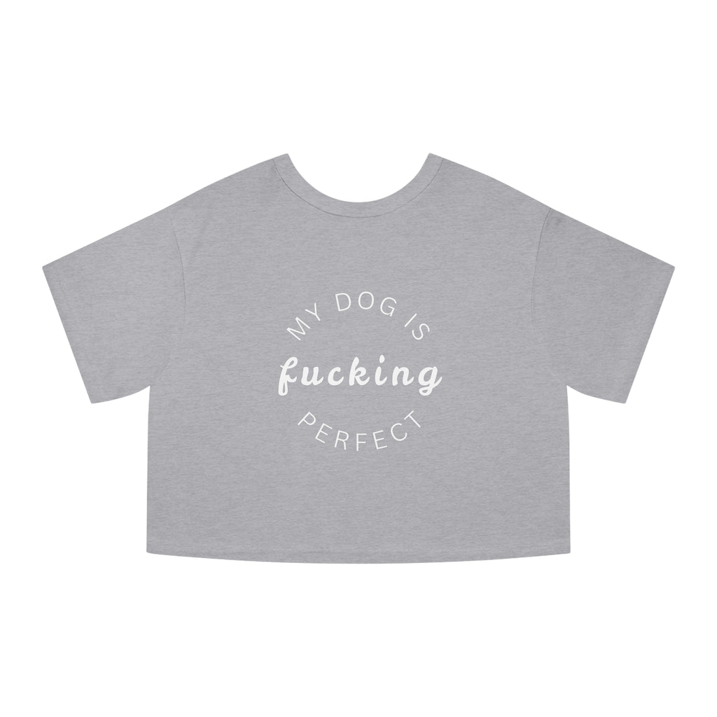 Puppies & Weed Make Me Happy Cropped Tee