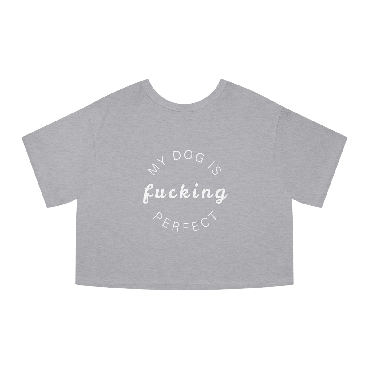 Puppies & Weed Make Me Happy Cropped Tee