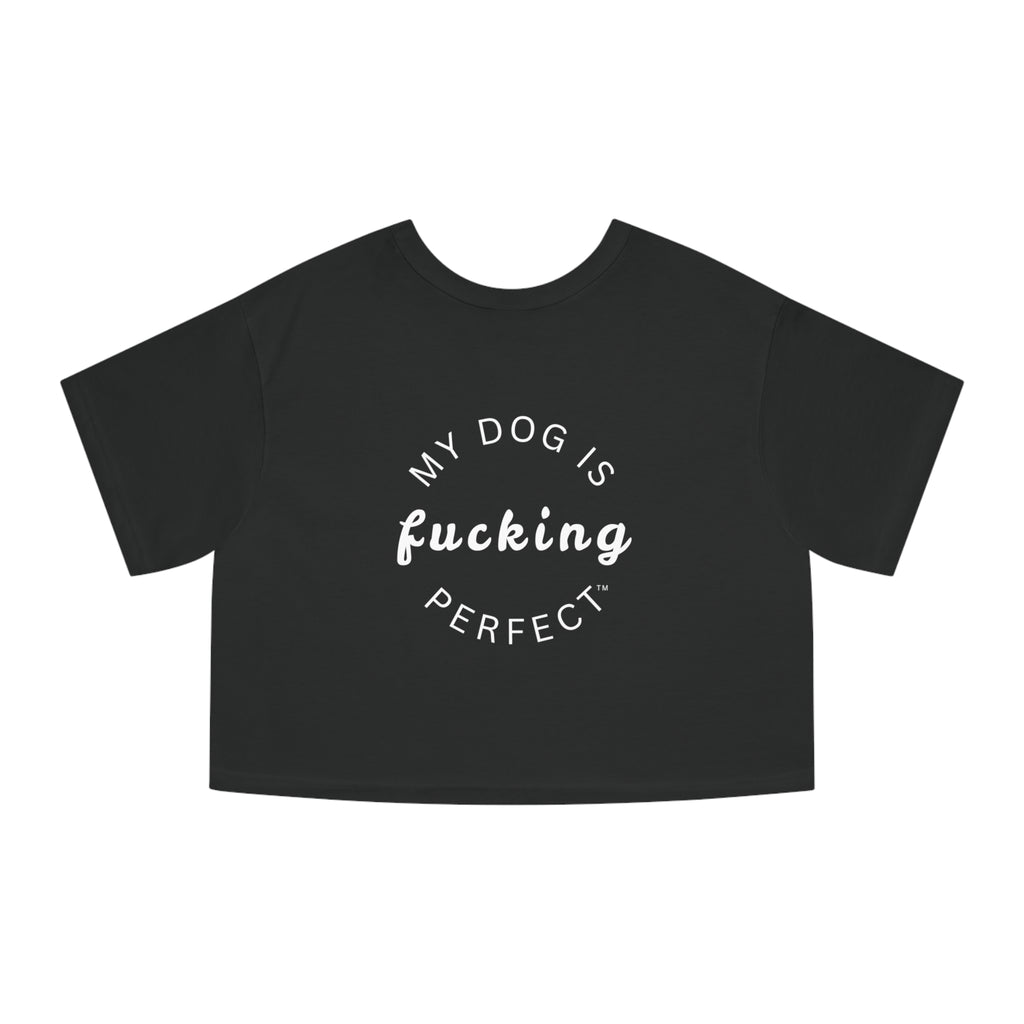 Puppies & Weed Make Me Happy Cropped Tee