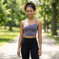 Logo Cropped Tank/Sport's Bra