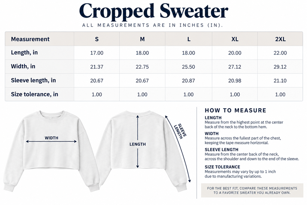 Statement Cropped Pullover