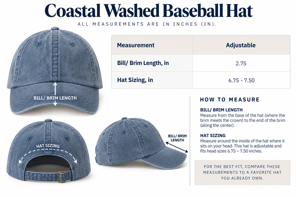 Coastal Washed Hat | Peach