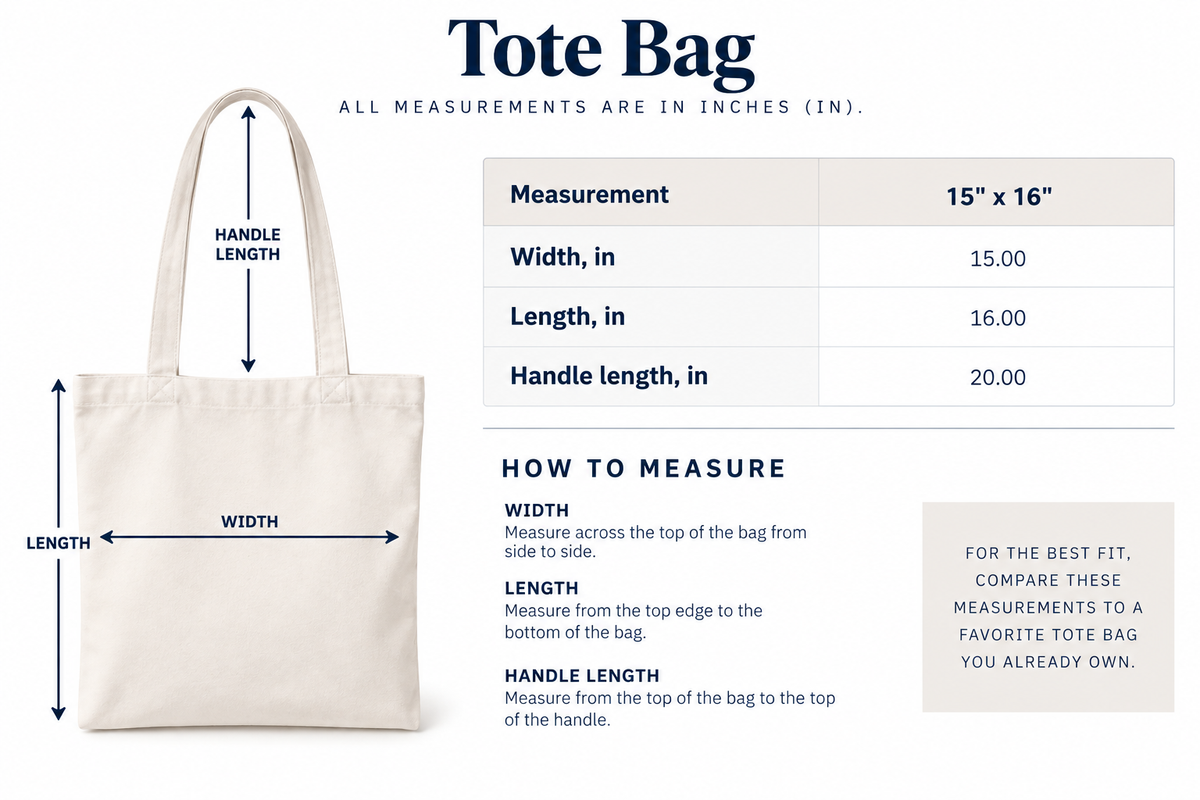 Signature Canvas Tote Bag - Natural