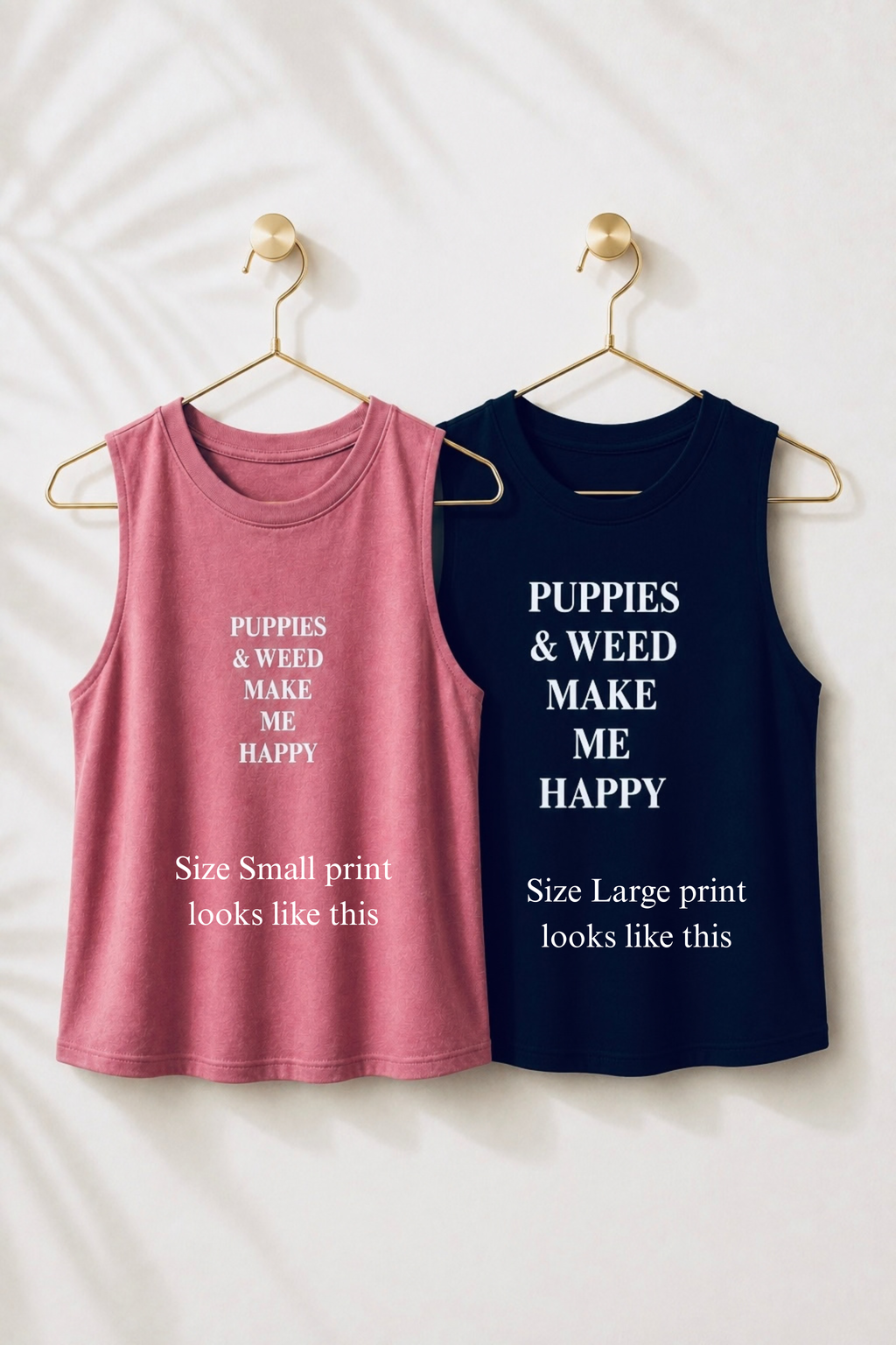 Puppies & Weed Racerback Tank | Black
