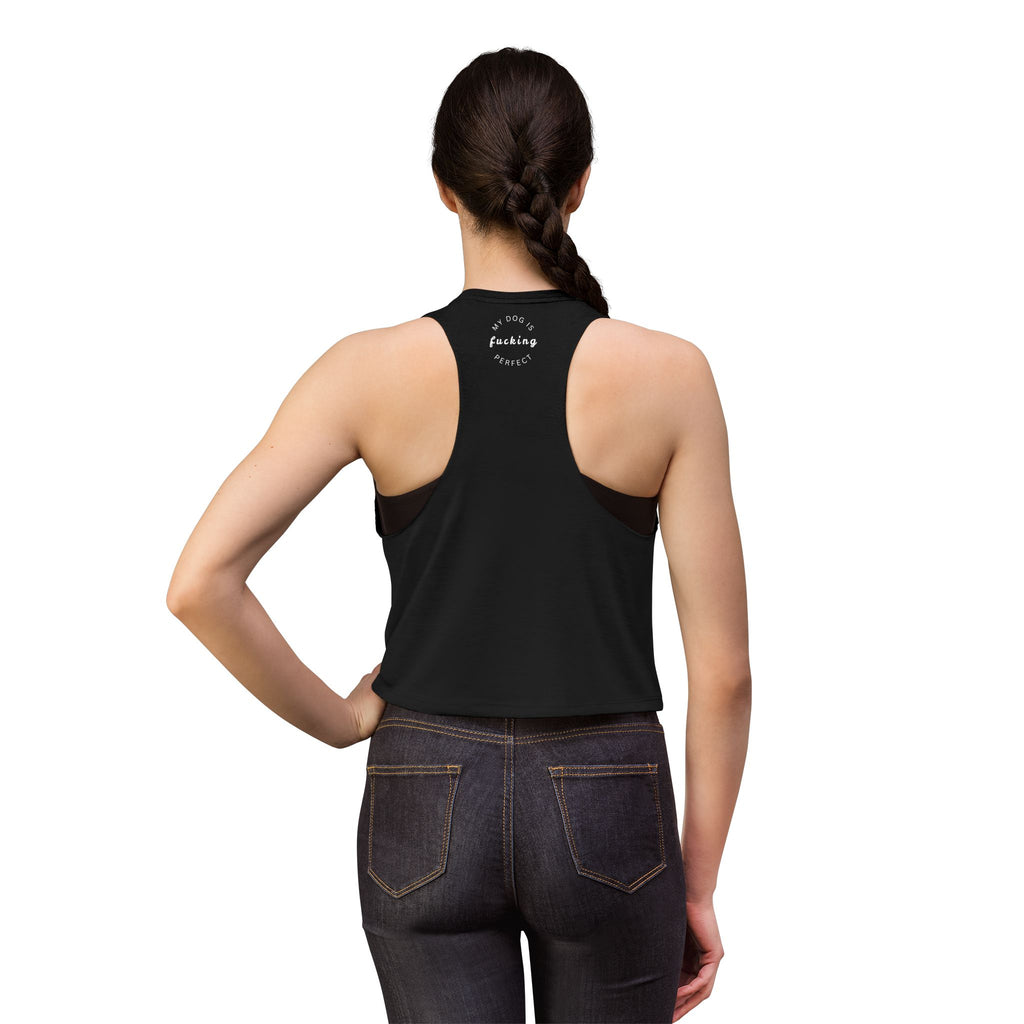 Puppies & Weed Racerback Tank | Black