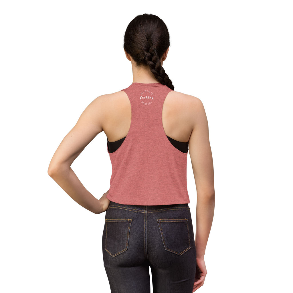 Puppies & Weed Racerback Tee | Mauve